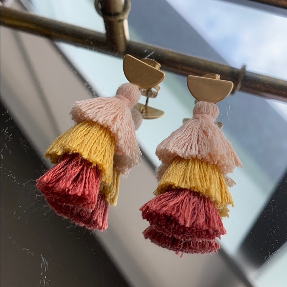 Madewell Tiered Tassel Earrings